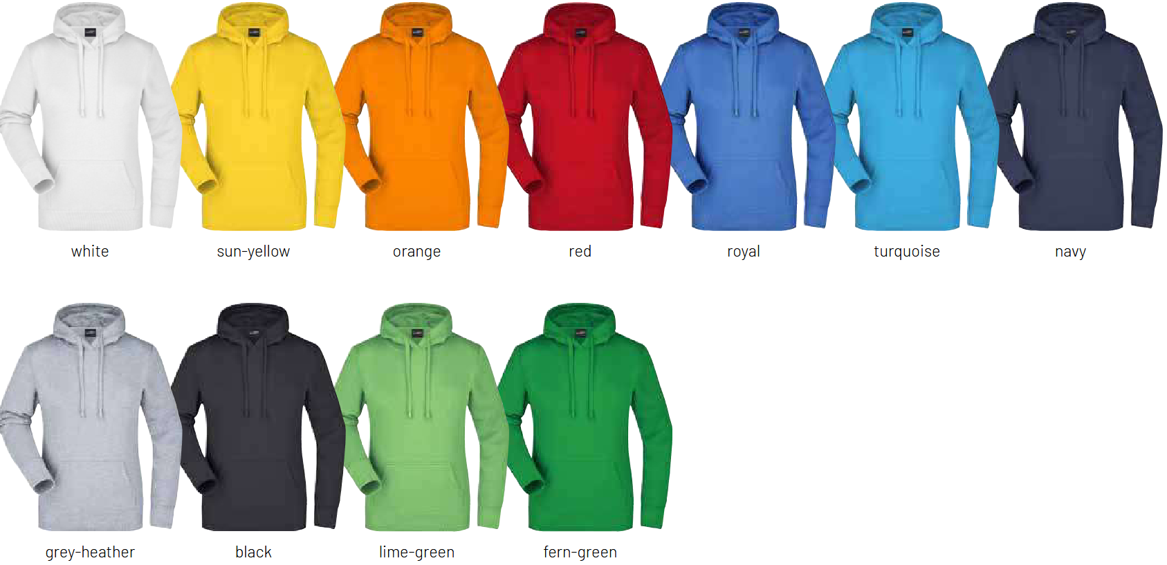 Waschanleitung Workwear Arbeitshosen in 6 Farben individuell bedruckbar 