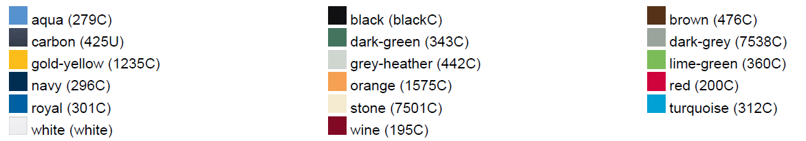 Waschanleitung Workwear Arbeitshosen in 6 Farben individuell bedruckbar 