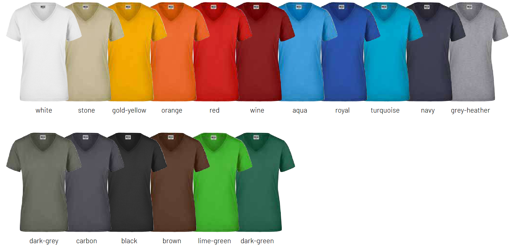 Waschanleitung Workwear Arbeitshosen in 6 Farben individuell bedruckbar 