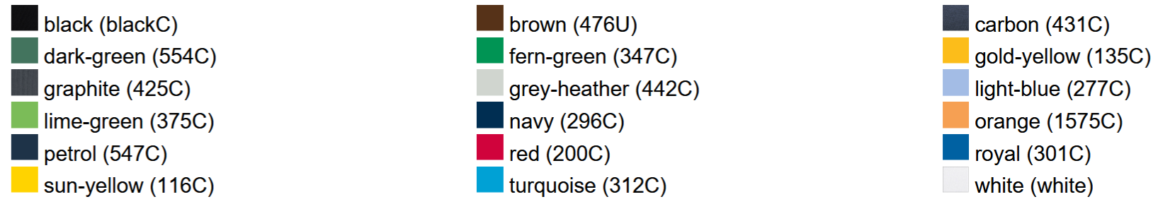 Waschanleitung Workwear Arbeitshosen in 6 Farben individuell bedruckbar 